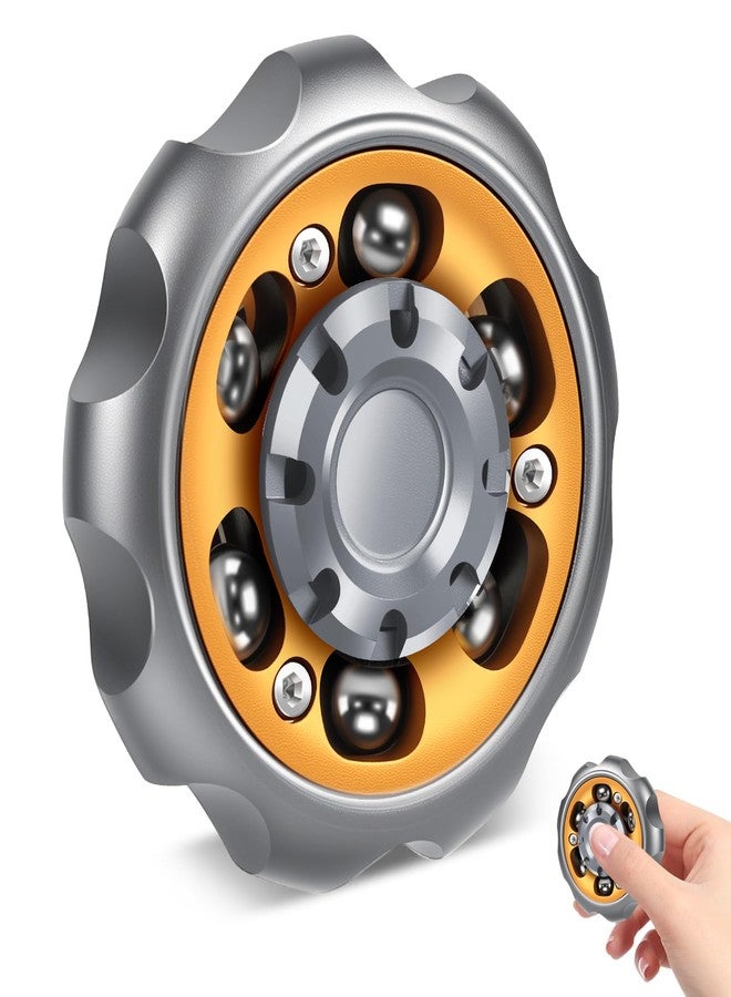 Bihevn Metal Precision Fidget Spinner - Anxiety Rotator & Restless Fidget Toy, Stress-Relief Tool for Adults & Kids A （Grey） - Image 1